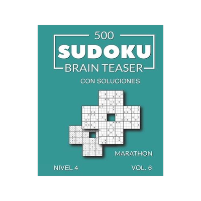 [预订]500 Sudoku Brain Teaser Marathon con soluciones Nivel 4 Vol. 6 9798524723925