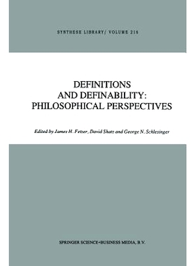 预订 Definitions and Definability: Philosophical Perspectives: 9789401054782