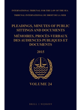 预订 Pleadings, Minutes of Public Sittings and Documents / Mémoires, procès-verbaux des audiences publiques et documen