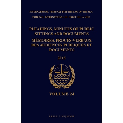 预订 Pleadings, Minutes of Public Sittings and Documents / Mémoires, procès-verbaux des audiences publiques et documen
