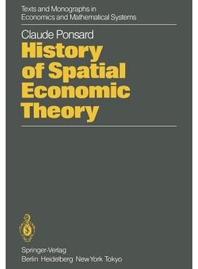 预订 History of Spatial Economic Theory 空间经济理论史: 9783642821271