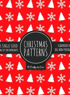 预订 Christmas Scrapbook Paper Pad: Christmas Background 8x8 Decorative Paper Design Scrapbooking Kit for Cardmaking, DI