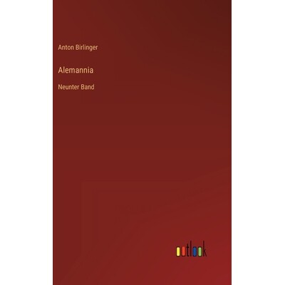 预订 Alemannia: Neunter Band: 9783368535674