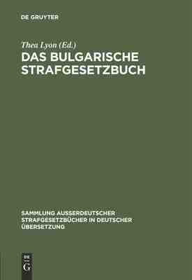 【预订】Das bulgarische Strafgesetzbuch 9783111314976