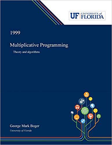 【预售】Multiplicative Programming: Theory and Algorithms