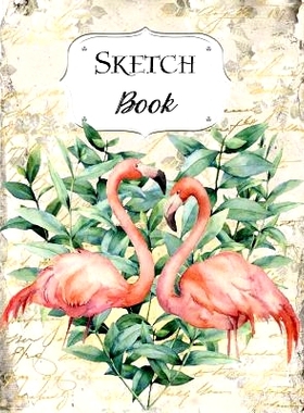 预订 Sketch Book: Flamingo Sketchbook Scetchpad for Drawing or Doodling Notebook Pad for Creative Artists #7 Heart Shape
