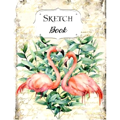 预订 Sketch Book: Flamingo Sketchbook Scetchpad for Drawing or Doodling Notebook Pad for Creative Artists #7 Heart Shape