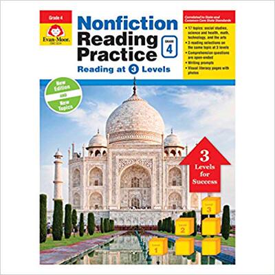 【预售】Nonfiction Reading Practice, Grade 4...