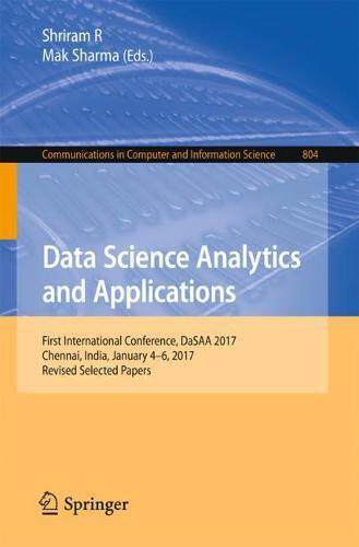 【预售】Data Science Analytics and Applicati...