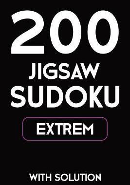 [预订]200 Jigsaw Sudoku Extrem With Solution: 9x9, Puzzle Book, 2 puzzles per page 9781081748364