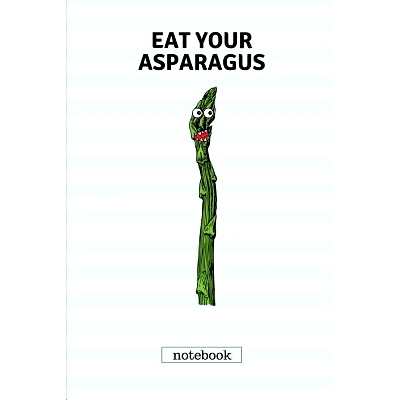 预订 Eat Your Asparagus: Cute Casual Writing Pad: 9781723878046