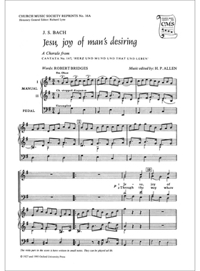 预订 Jesu, joy of man’s desiring Jesu，快乐的人的渴望： 双簧管和 Piano2007-11: 9780193952768