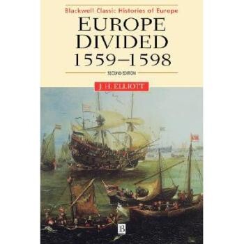 预订 Europe Divided 1559-1598 2E 分裂的欧洲 1559-1598 第2版: 9780631217800