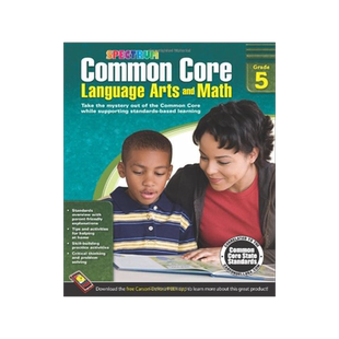 Spectrum Common Core Language Arts and Math, Grade 5 英文原版 Spectrum 共同核心语文与数学,5年级