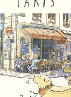 现货 作者亲签版 Sasi的欧洲旅行手帐书巴黎 泰版原装进口 手绘旅行速写水彩钢笔淡彩 Sasi’s sketch book paris