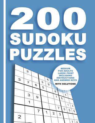 [预订]200 Sudoku Puzzles Medium for adults large print including Instructions and answer keys With solutio 9781079703405