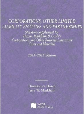 预订 Corporations, Other Limited Liability Entities and Partnerships, Statutory Supplement, 2024-2025: 9798892090629