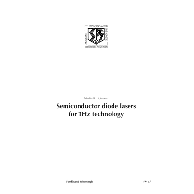 预订 Semiconductor diode lasers for THz technology 用于THz技术的半导体激光器: 9783506777294