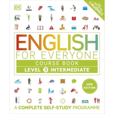 预订 English for Everyone Course Book Level 3 Intermediate: A Complete Self-Study Programme 《人人英语课程教材3级中级：