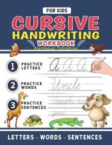 【预订】Cursive Handwriting Workbook For Kids: Cursive Handwriting Tracing W 9798408425778