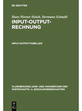 预订 Input-Output-Rechnung: Input-Output-Tabellen: Einführung: 9783486221275