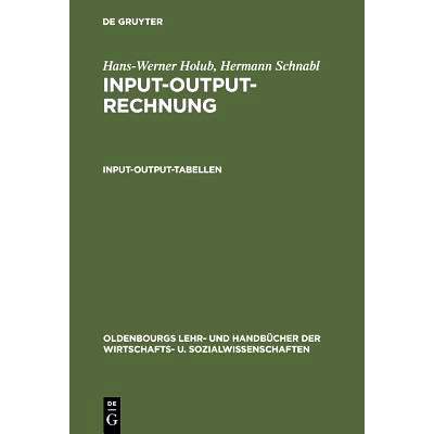 预订 Input-Output-Rechnung: Input-Output-Tabellen: Einführung: 9783486221275