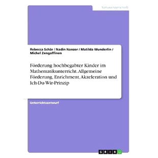 预订 Förderung hochbegabter Kinder im Mathematikunterricht. Allgemeine Förderung, Enrichment, Akzeleration und Ich-Du-