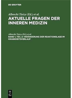 预订 Veränderung der Reaktionslage im Krankheitsverlauf: Herrn Professor Dr. Walter Koch, Direktor des Städt. Krankenh