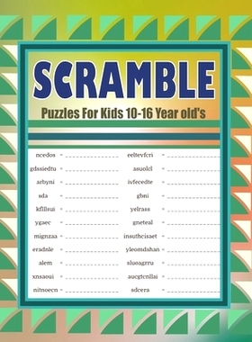 预订 Scramble Puzzles For Kids 10-16 Year old’s: Large Print Word Scramble Easy to Hard Brain Puzzles: 9798321954348