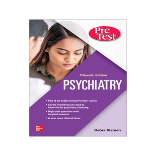 [预订]Psychiatry PreTest Self-Assessment And Review 9781260467413