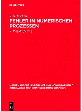 预订 Fehler in numerischen Prozessen: 9783112721766