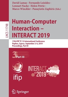【预订】Human-Computer Interaction – INTERACT 2019