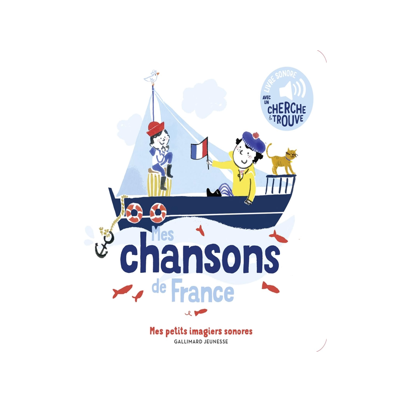 我的法国歌曲2 新版 发声书纸板书 低幼 法语启蒙 童谣 法语原版 Mes chansons de France, Vol. 2