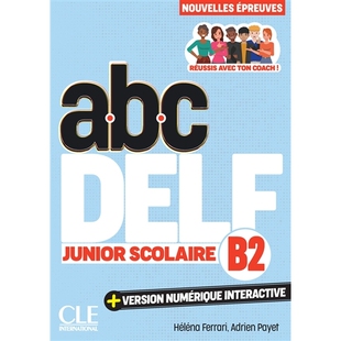 预售 ABC DELF B2 少儿法语 2025新版 junior scolaire 法语原版教辅 DELF考试听力写作阅读练习 法国出国留学备考 原装进口书