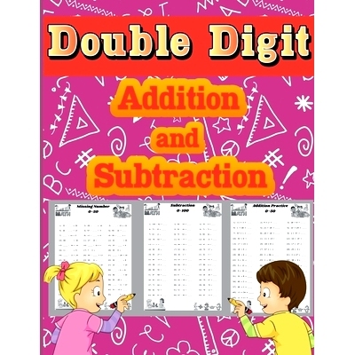 预订 Double Digit Addition and Subtraction: Math Basic Workbook 1st, 2nd & 3rd Grade, Daily Practice Worksheets for chil