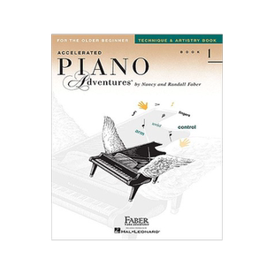 1级技艺 菲伯尔钢琴快速教程 英文原版 Accelerated Piano Adventures, Book 1, Technique
