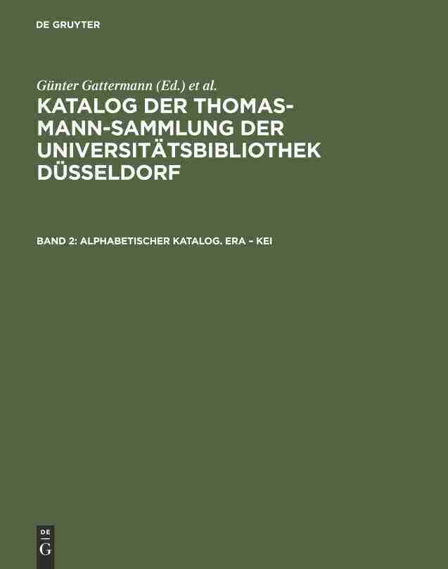 【预订】Alphabetischer Katalog. Era – Kei 9783598222726