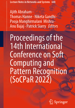[预订]Proceedings of the 14th International Conference on Soft Computing and Pattern Recognition (SoCPaR 2022)