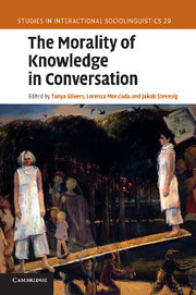 【预订】The Morality of Knowledge in Conversation