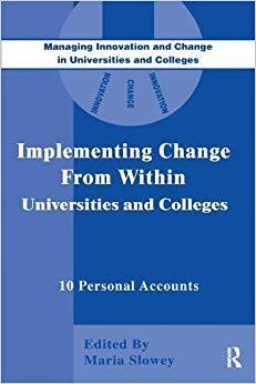 【预售】Implementing Change from Within in Universities and Colleges