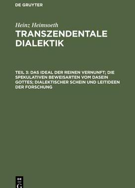 【预订】Das Ideal der reinen Vernunft; die spekulativen Beweisarten vom Dase 9783110051667