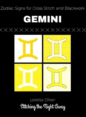 预订 Gemini Zodiac Signs for Cross Stitch and Blackwork: 9781731538482