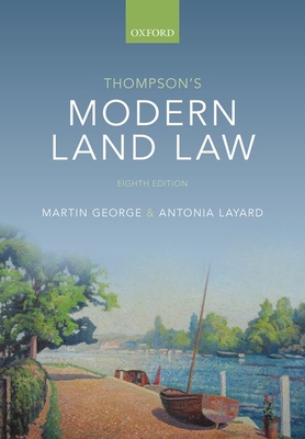 【预订】Thompson’s Modern Land Law 9780198869061