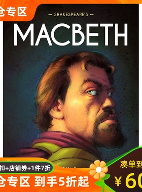 现货 莎士比亚漫画版 麦克白 儿童图像小说 英文原版 Shakespeare's Macbeth: A Graphic Novel