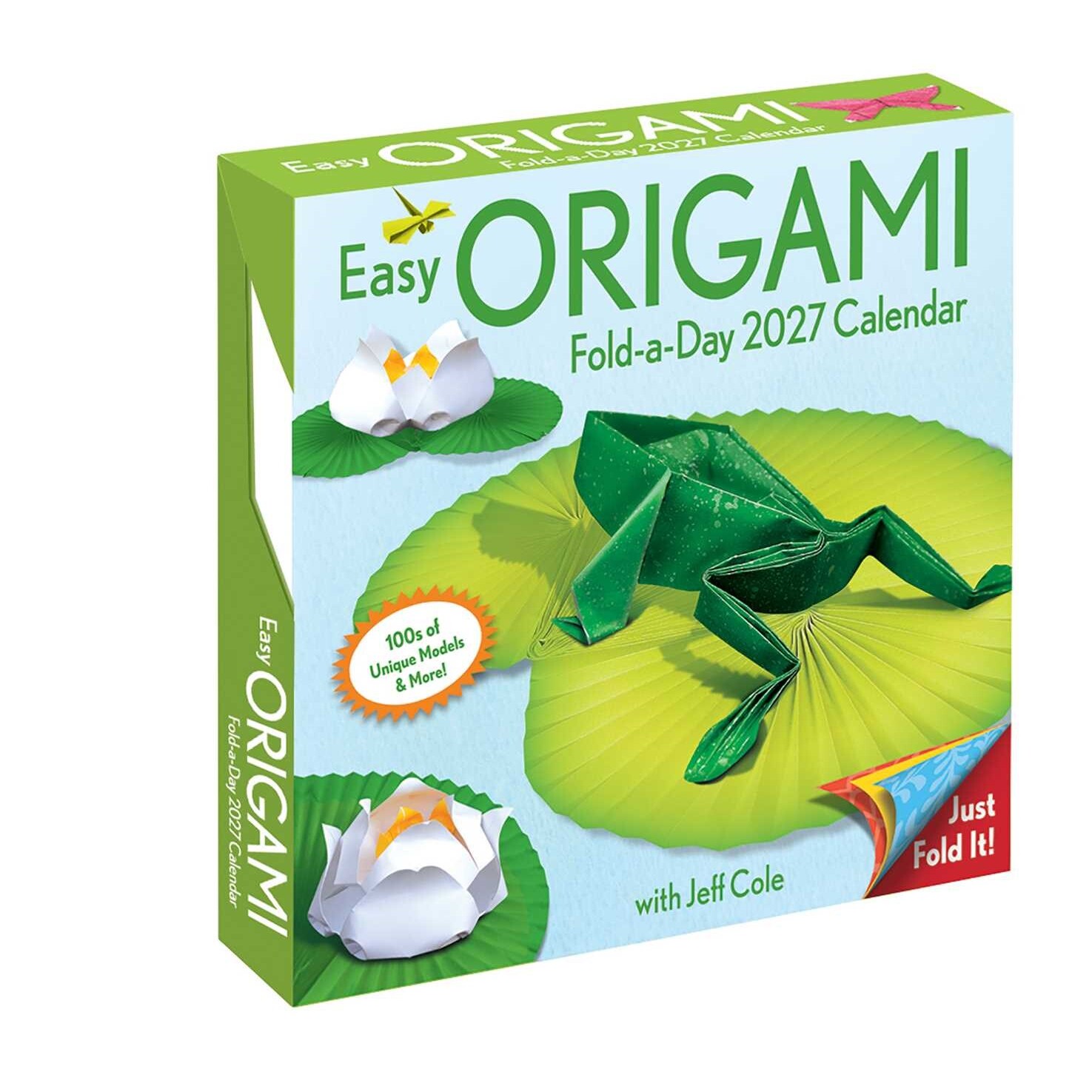 预售 2027简易折纸台历 每日一款折纸教程 英文原版 Easy Origami 2027 Fold-a-Day Calendar 动物 花卉 纸艺手工 创意DIY 亲子手