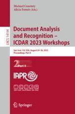 [预订]Document Analysis and Recognition – ICDAR 2023 Workshops 9783031415005