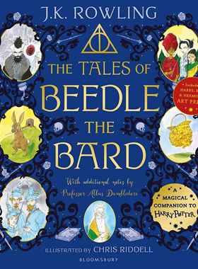 诗翁彼豆故事集 Chris Riddell 插图版 哈利·波特 Harry Potter J.K.罗琳 英文原版 The Tales of Beedle the Bard