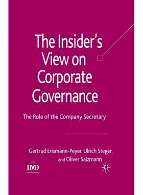 预订 The Insider’s View on Corporate Governance: The Role of the Company Secretary: 9781349354207
