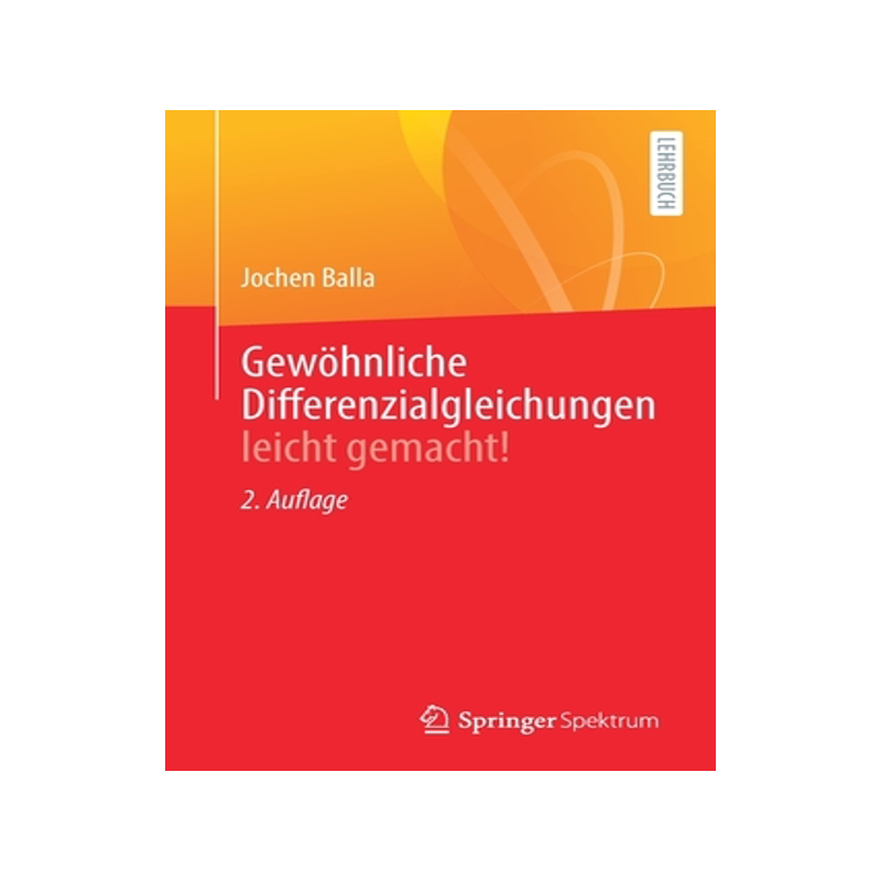 预订 Gewöhnliche Differenzialgleichungen leicht gemacht! - 白底图