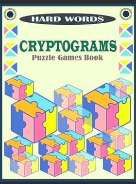 预订 Hard Words Cryptograms Puzzle Games Book: Educational Cryptograms Puzzle For Seniors: 9798323268283